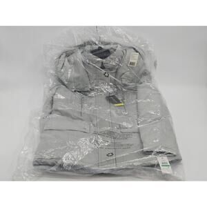 Marc New York Flight Satin Puffer Jacket Silver Woman NWT L
